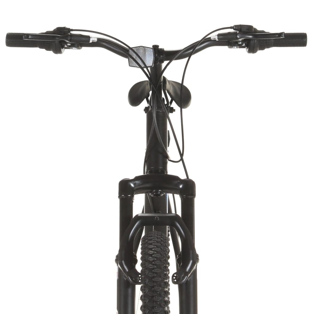 Bicicleta montana cu 21 de viteze, cadru metalic, Mountain Negru / Rosu, 48 cm (4)