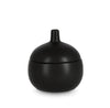 BIZZOTTO, Set 8 Lumanari Decorative Canister S, Negru, din Ceara in Pahar de Ceramica, Rotunde Ø10xH11 cm (3)
