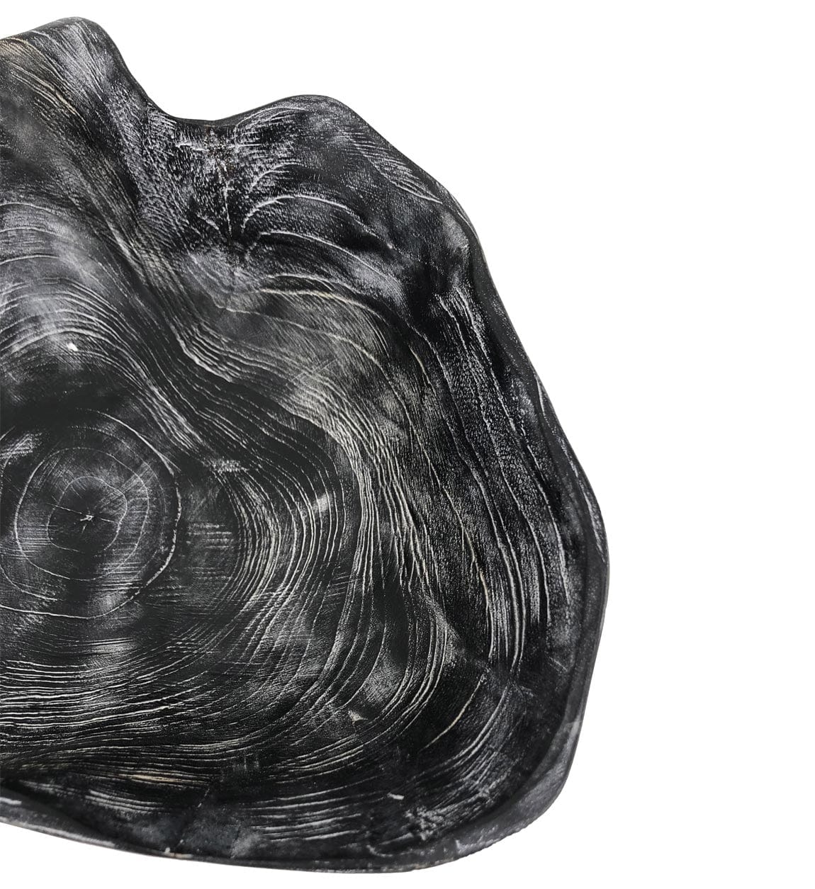 Bol decorativ din lemn Erosi Negru, L28xl26xH16 cm (2)