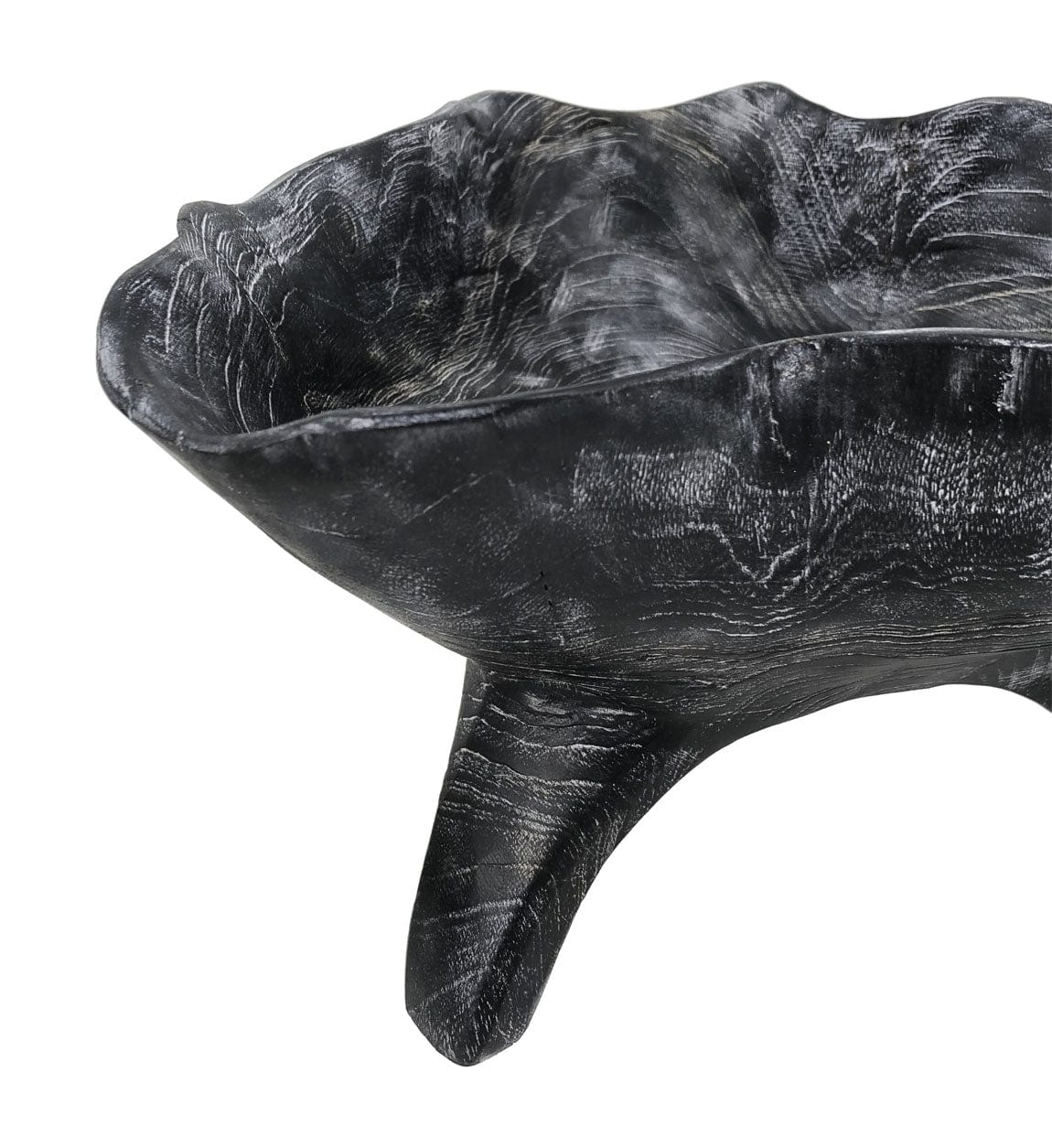 Moycor Bol decorativ din lemn Erosi Negru, L28xl26xH16 cm