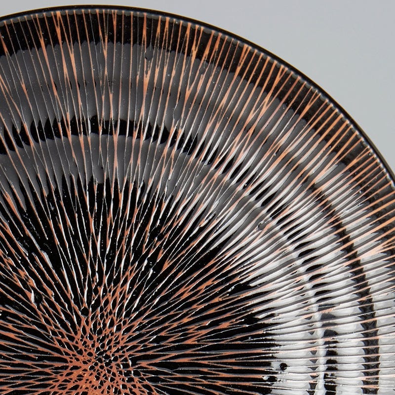 MIJ Europe Bol din ceramica, 1200 ml, Ø28,5xH6 cm, Converging Maro