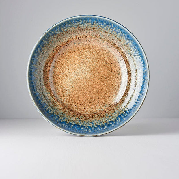 MIJ Europe Bol din ceramica, 1200 ml, Ø28,5xH6 cm, Earth & Sky Maro