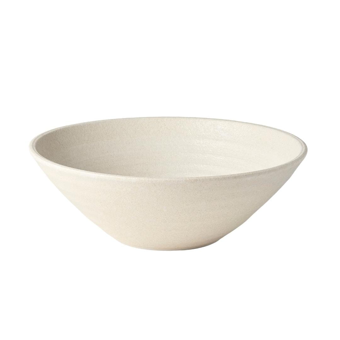 Bol din ceramica, 1500 ml, Ø25xH8,5 cm, Sand Alb