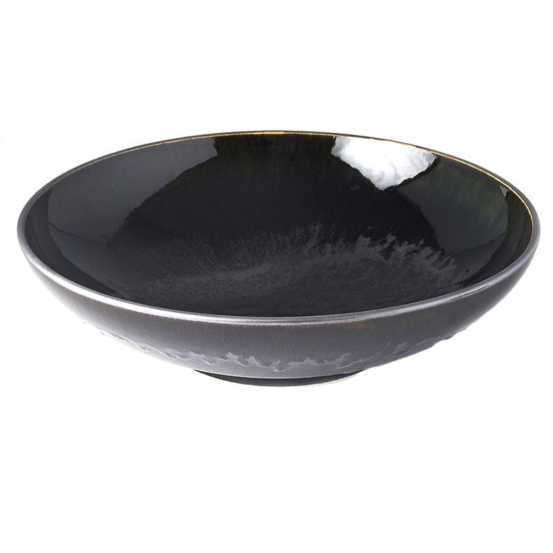 MIJ Europe Bol din ceramica, 1500 ml, Ø28,5xH7,5 cm, Matt Negru