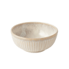 MIJ Europe Bol din ceramica, 160 ml, Ø10,5xH4,5 cm, Ridged Crem