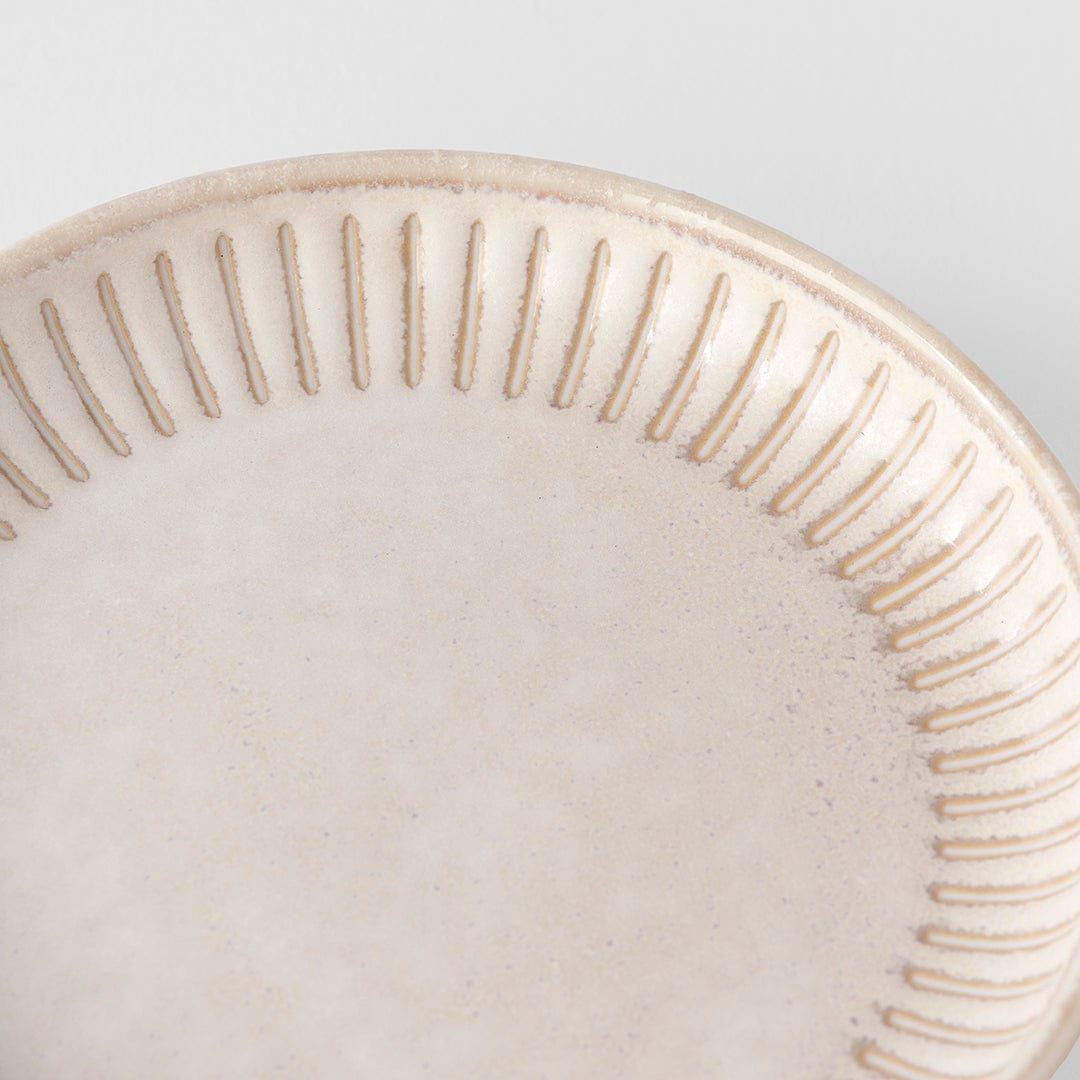 MIJ Europe Bol din ceramica, 20 ml, Ø9xH1,5 cm, Peacock Crem