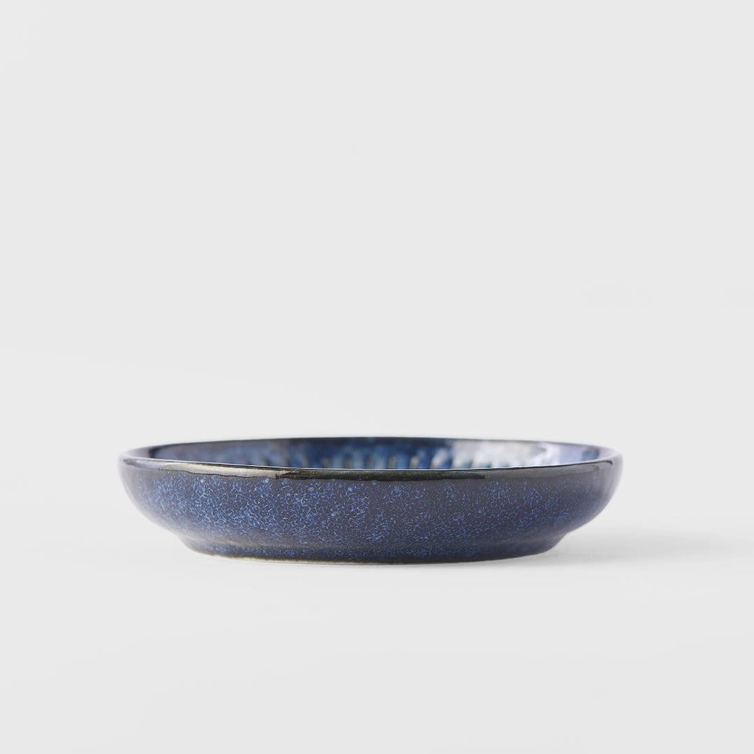 MIJ Europe Bol din ceramica, 20 ml, Ø9xH1,5 cm, Ridged Albastru