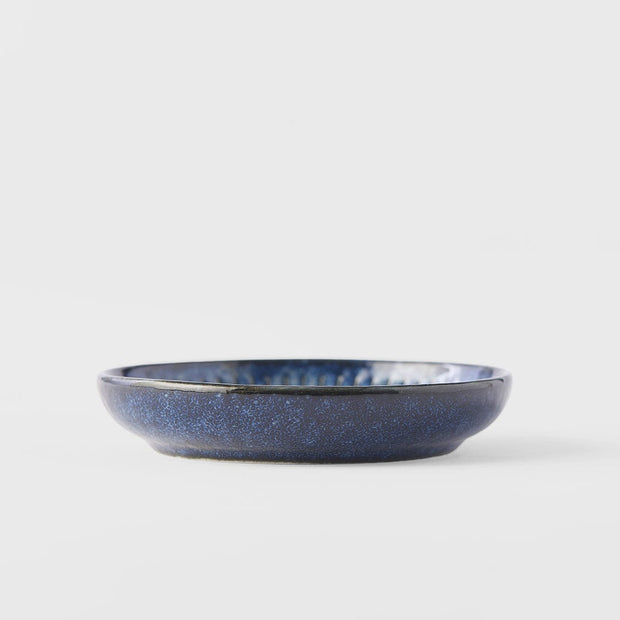 MIJ Europe Bol din ceramica, 20 ml, Ø9xH1,5 cm, Ridged Albastru