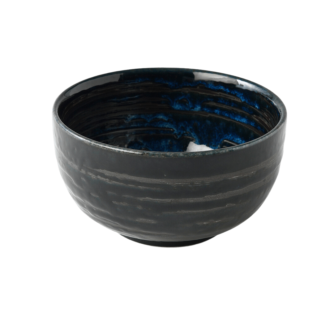 MIJ Europe Bol din ceramica, 400 ml, Ø13 cm, Swirl Albastru