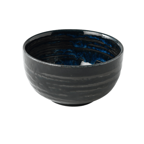 MIJ Europe Bol din ceramica, 400 ml, Ø13 cm, Swirl Albastru