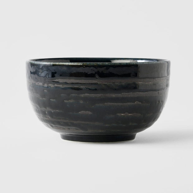 MIJ Europe Bol din ceramica, 400 ml, Ø13 cm, Swirl Albastru