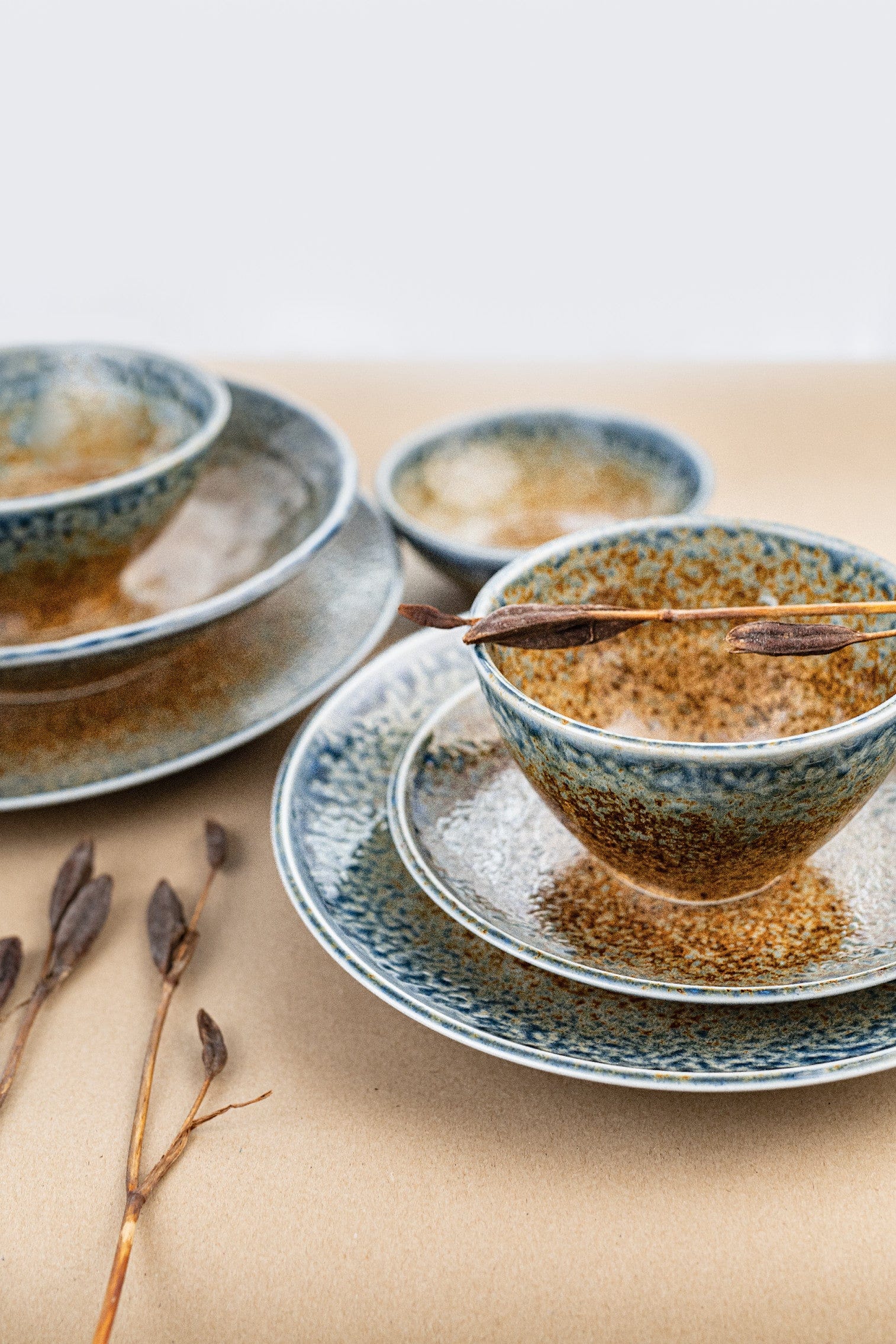 MIJ Europe Bol din ceramica, 400 ml, Ø13xH8 cm, Earth & Sky Maro