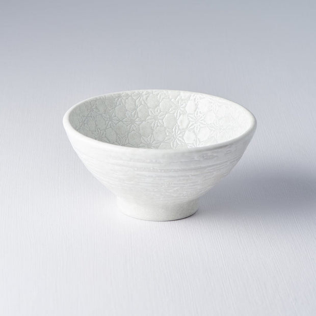 MIJ Europe Bol din ceramica, 450 ml, Ø15xH7,5 cm, White Star Alb