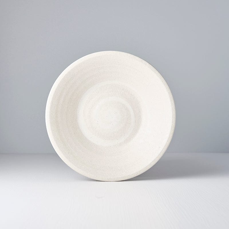 MIJ Europe Bol din ceramica, 450 ml, Ø22,5xH4,5 cm, Sand Alb