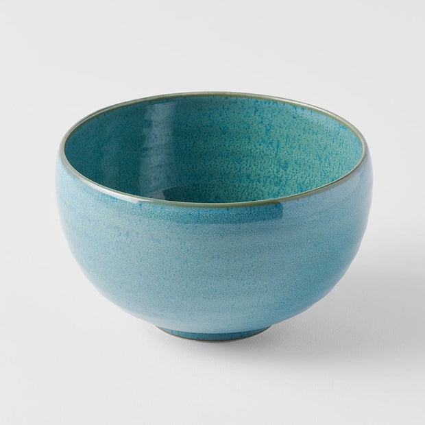 MIJ Europe Bol din ceramica, 500 ml, Ø13xH8 cm, Peacock Turcoaz