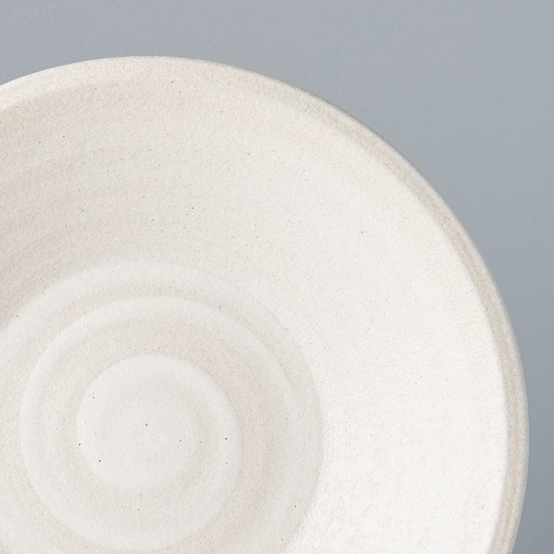 MIJ Europe Bol din ceramica, 600 ml, Ø25,5xH4,7 cm, Sand Alb