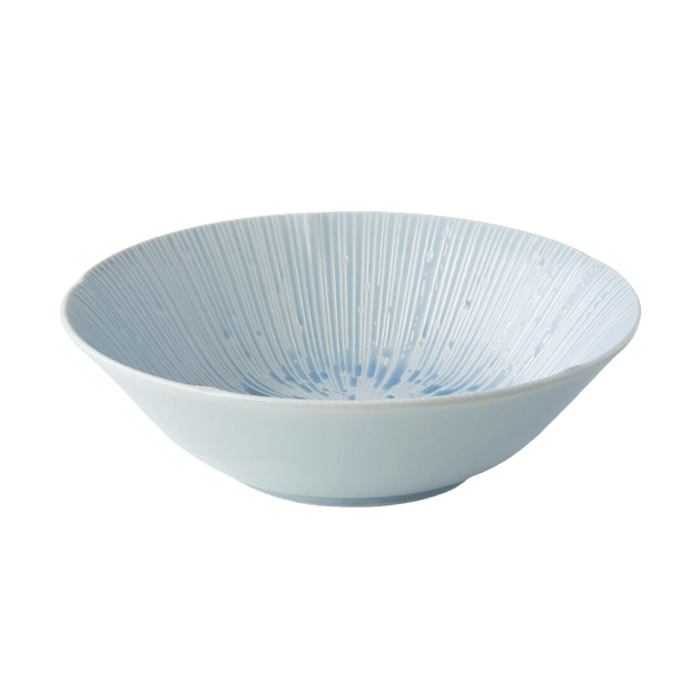 MIJ Europe Bol din ceramica, 700 ml, Ø21xH6,2 cm, Ice Albastru