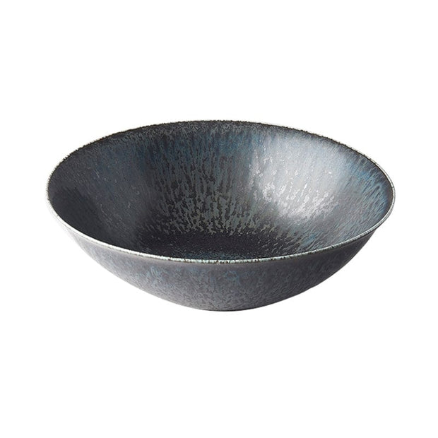 Bol din ceramica, 700 ml, Ø21xH7 cm, Fade Negru