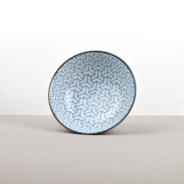 MIJ Europe Bol din ceramica, 750 ml, Ø19xH7,5 cm, Ikat Albastru