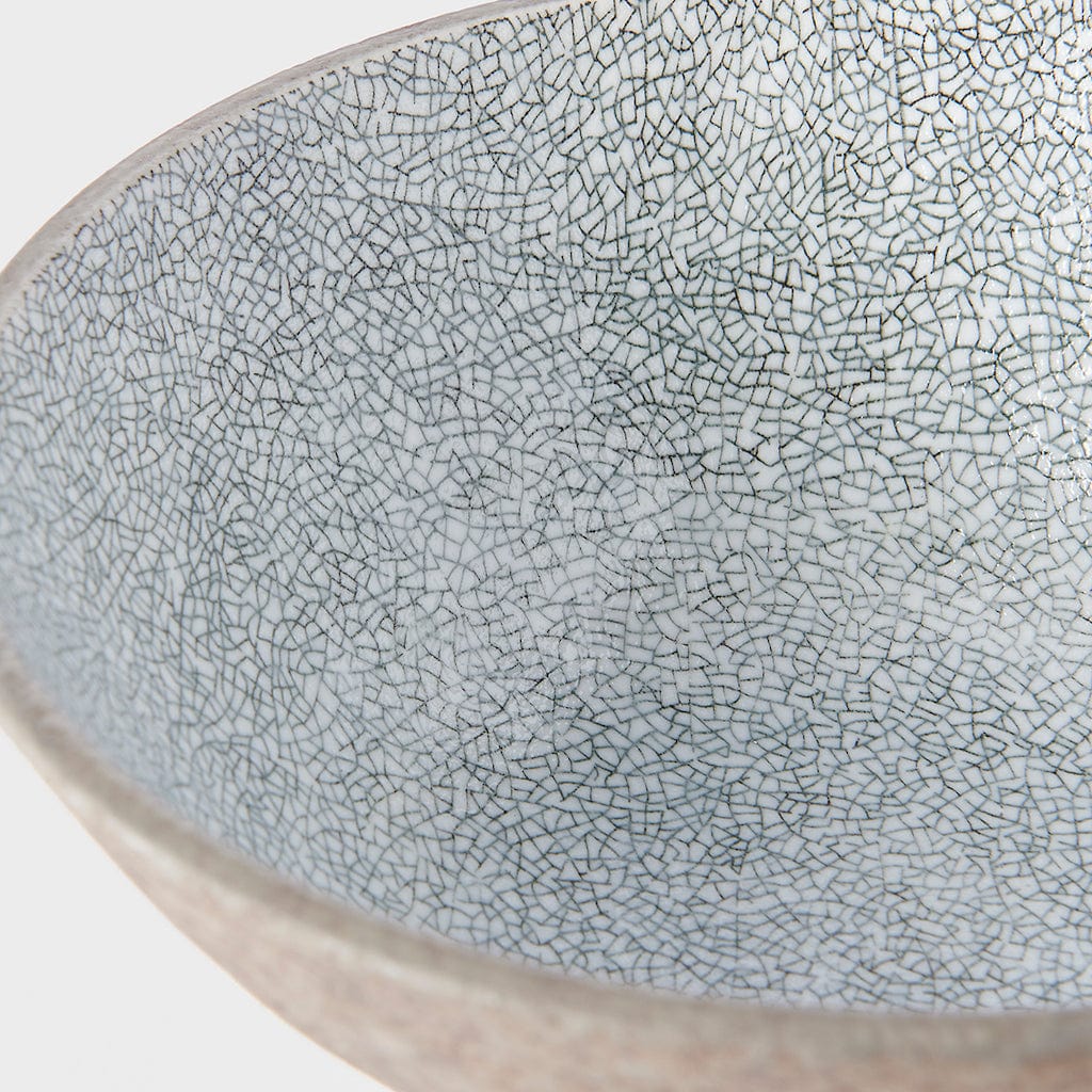 MIJ Europe Bol din ceramica, 800 ml, Ø19,5xH8,5 cm, Crazed Gri