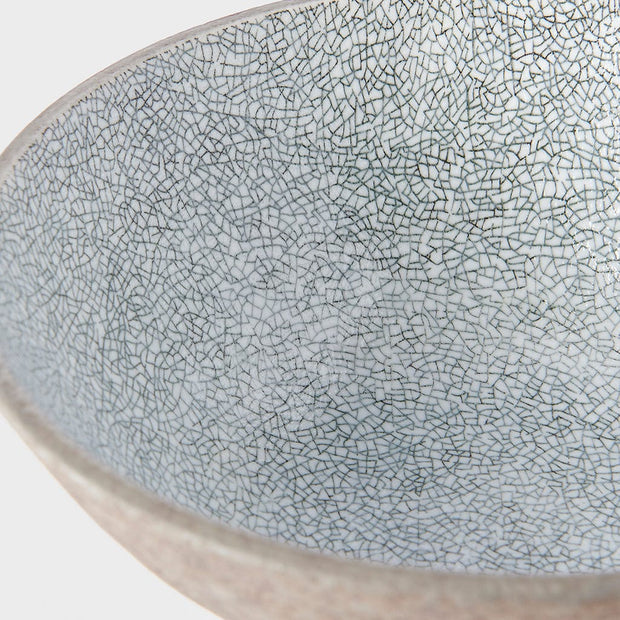 MIJ Europe Bol din ceramica, 800 ml, Ø19,5xH8,5 cm, Crazed Gri