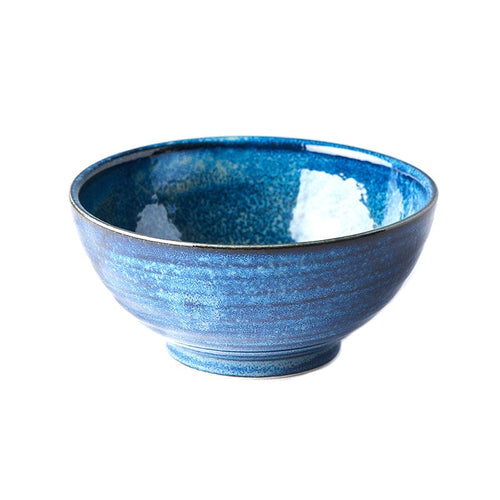 MIJ Europe Bol din ceramica, 800 ml, Ø19xH9 cm, Indigo Albastru