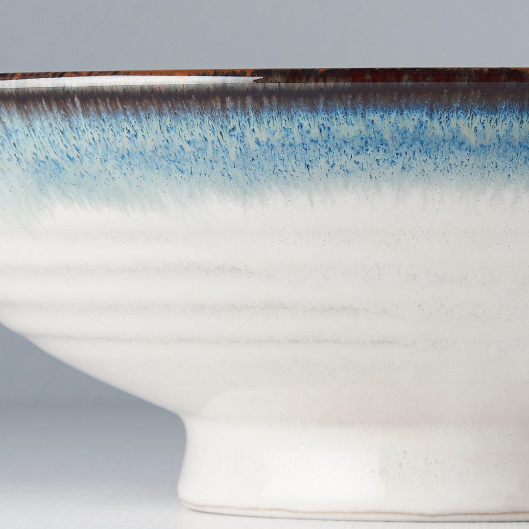 MIJ Europe Bol din ceramica, 900 ml, Ø24,5xH8 cm, Aurora Alb