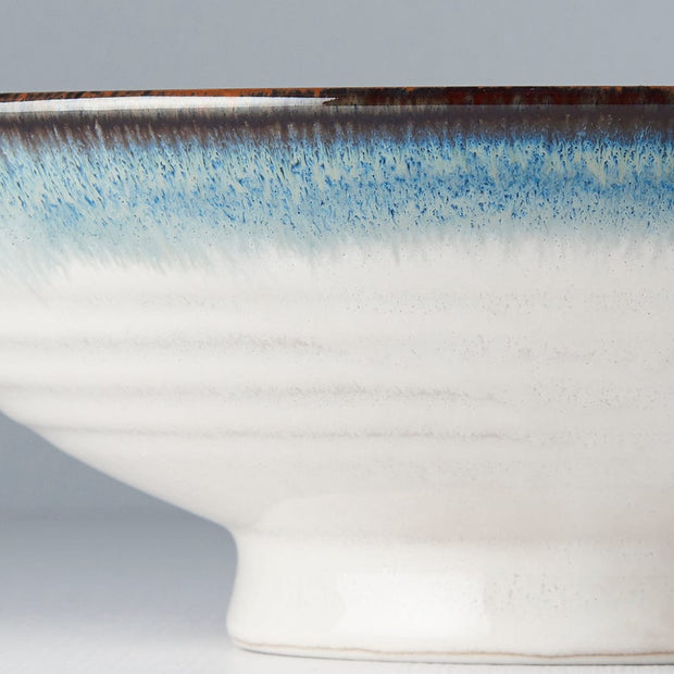 MIJ Europe Bol din ceramica, 900 ml, Ø24,5xH8 cm, Aurora Alb