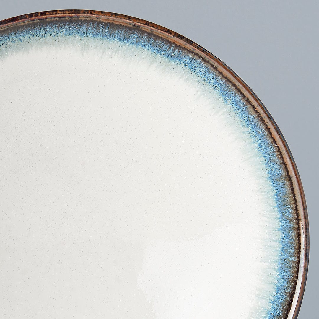 MIJ Europe Bol din ceramica, 900 ml, Ø24,5xH8 cm, Aurora Alb