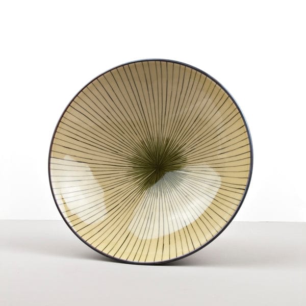 MIJ Europe Bol din ceramica, 900 ml, Ø24,5xH8 cm, Dk Verde