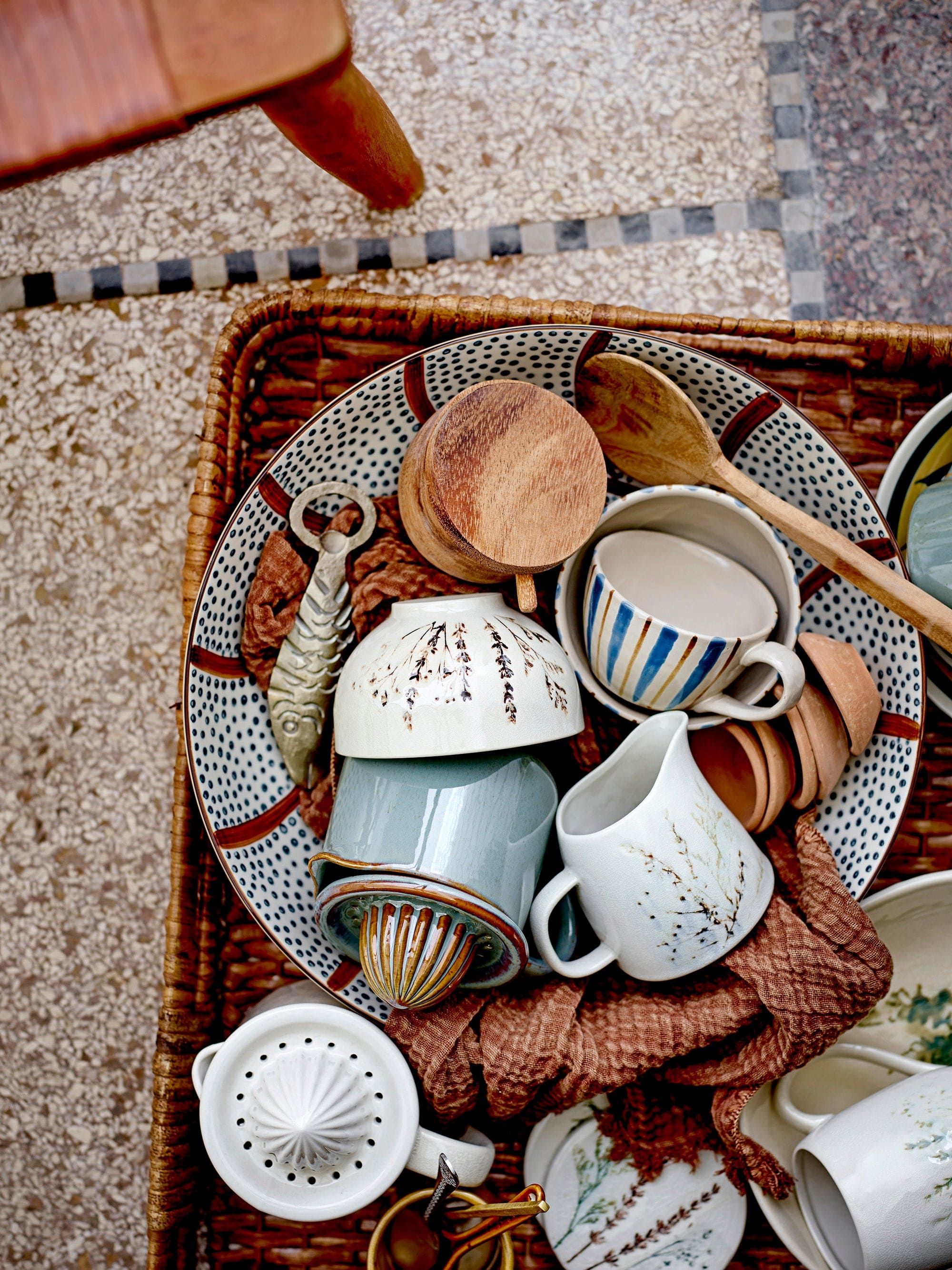 Bloomingville Bol din ceramica, Bea Natural, 300 ml