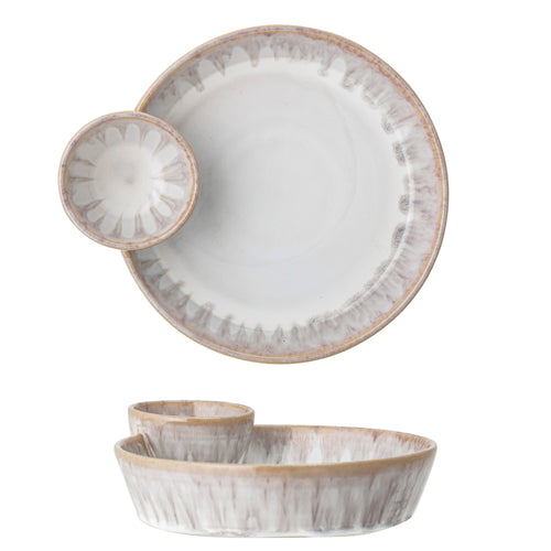 Bloomingville Bol din ceramica, Caya Natural, 130 + 500 ml