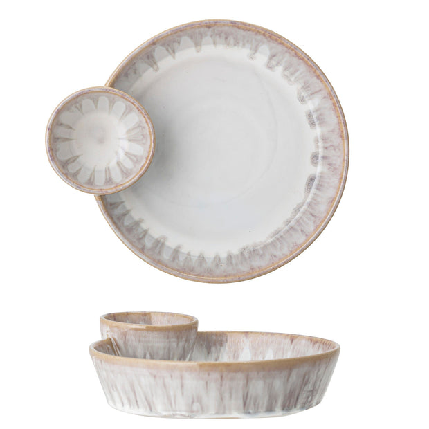 Bloomingville Bol din ceramica, Caya Natural, 130 + 500 ml