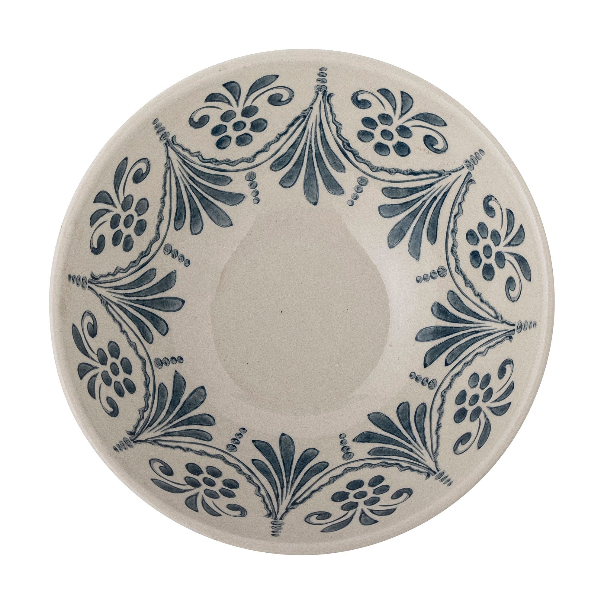 Bloomingville Bol din ceramica, Heikki Albastru, 2000 ml