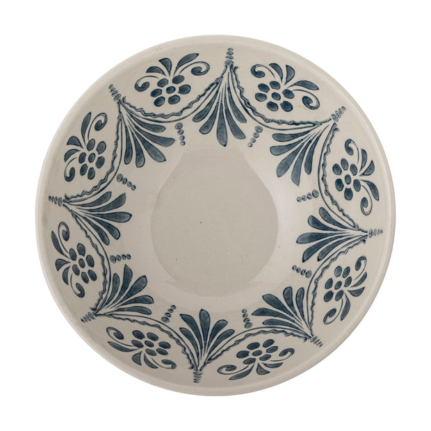 Bloomingville Bol din ceramica, Heikki Albastru, 2000 ml