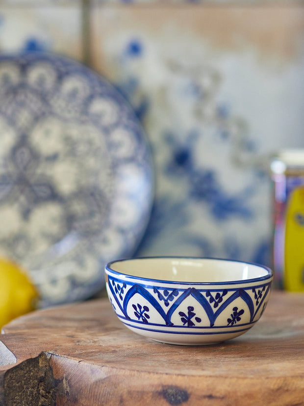 Bloomingville Bol din ceramica, Karlie Albastru, 50 ml