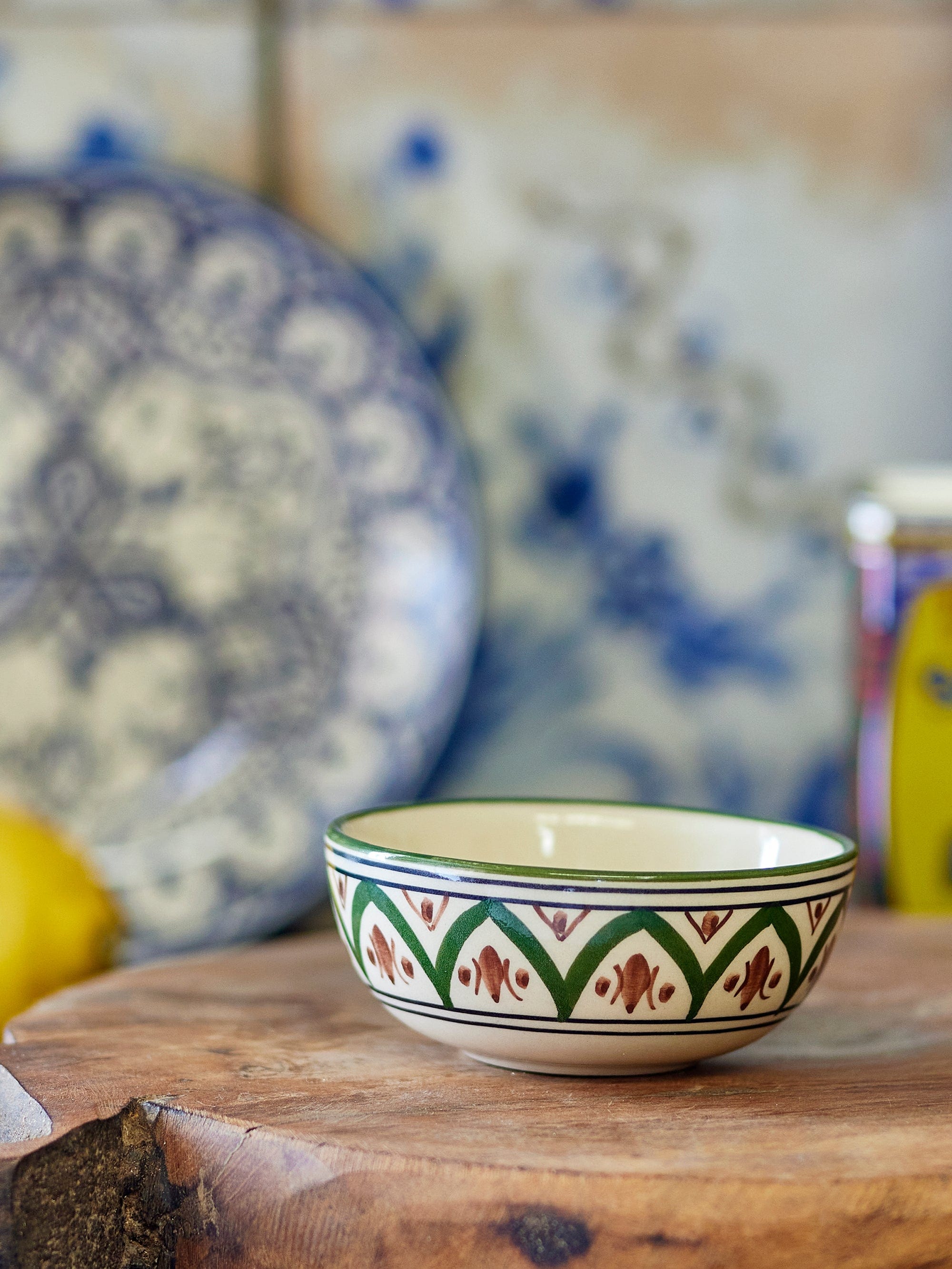 Bloomingville Bol din ceramica, Karlie Verde, 50 ml