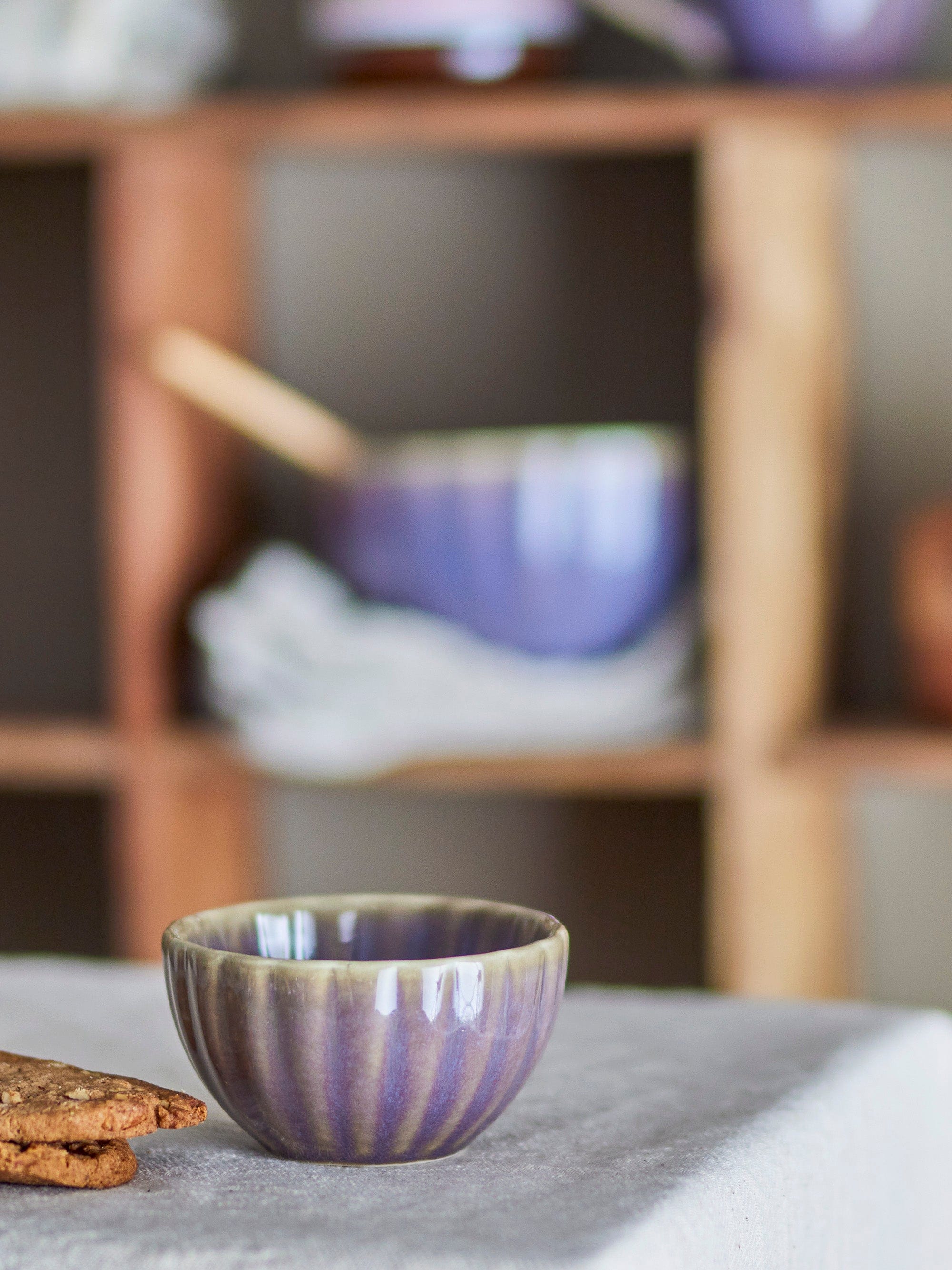 Bloomingville Bol din ceramica, Latina Violet, 165 ml