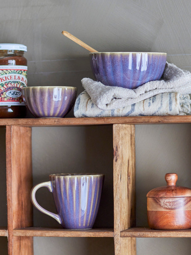 Bloomingville Bol din ceramica, Latina Violet, 400 ml