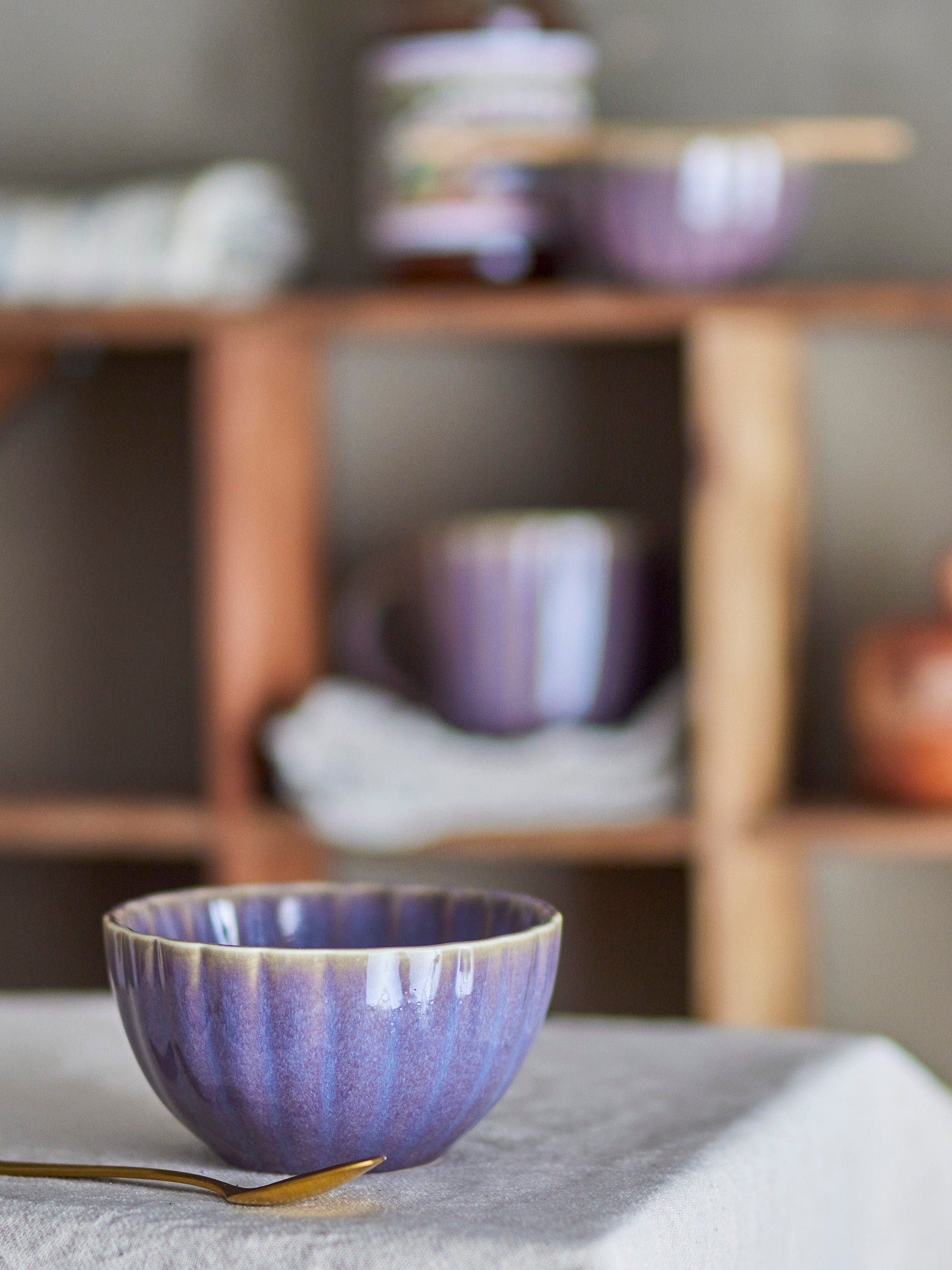 Bloomingville Bol din ceramica, Latina Violet, 400 ml