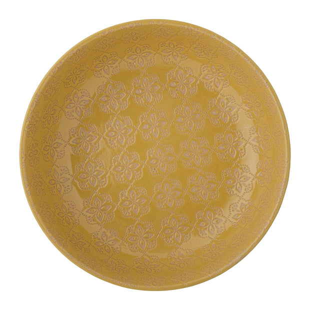 Bloomingville Bol din ceramica, Marsala Galben, 1100 ml