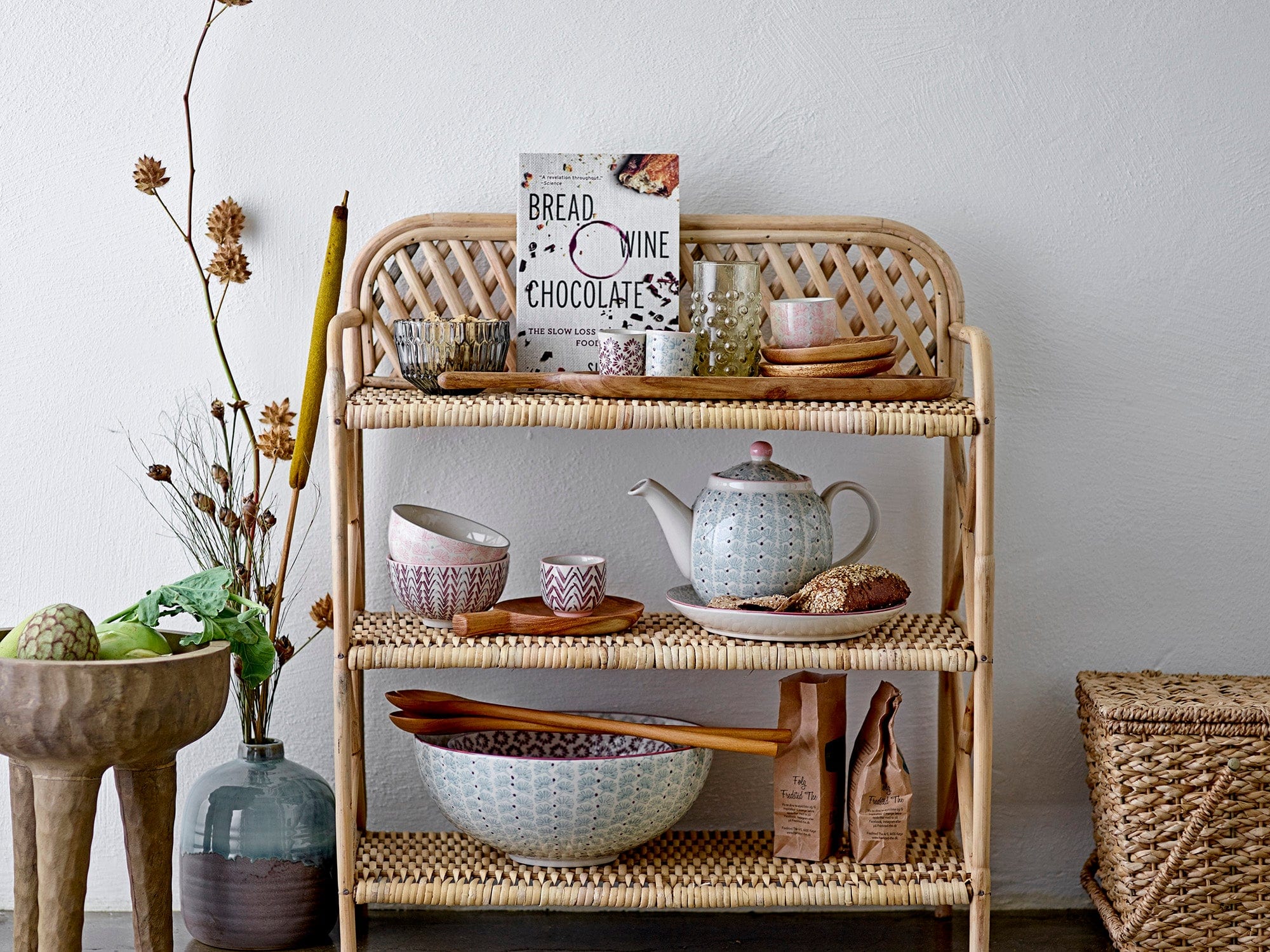 Bloomingville Bol din ceramica, Maya Verde, 2600 ml