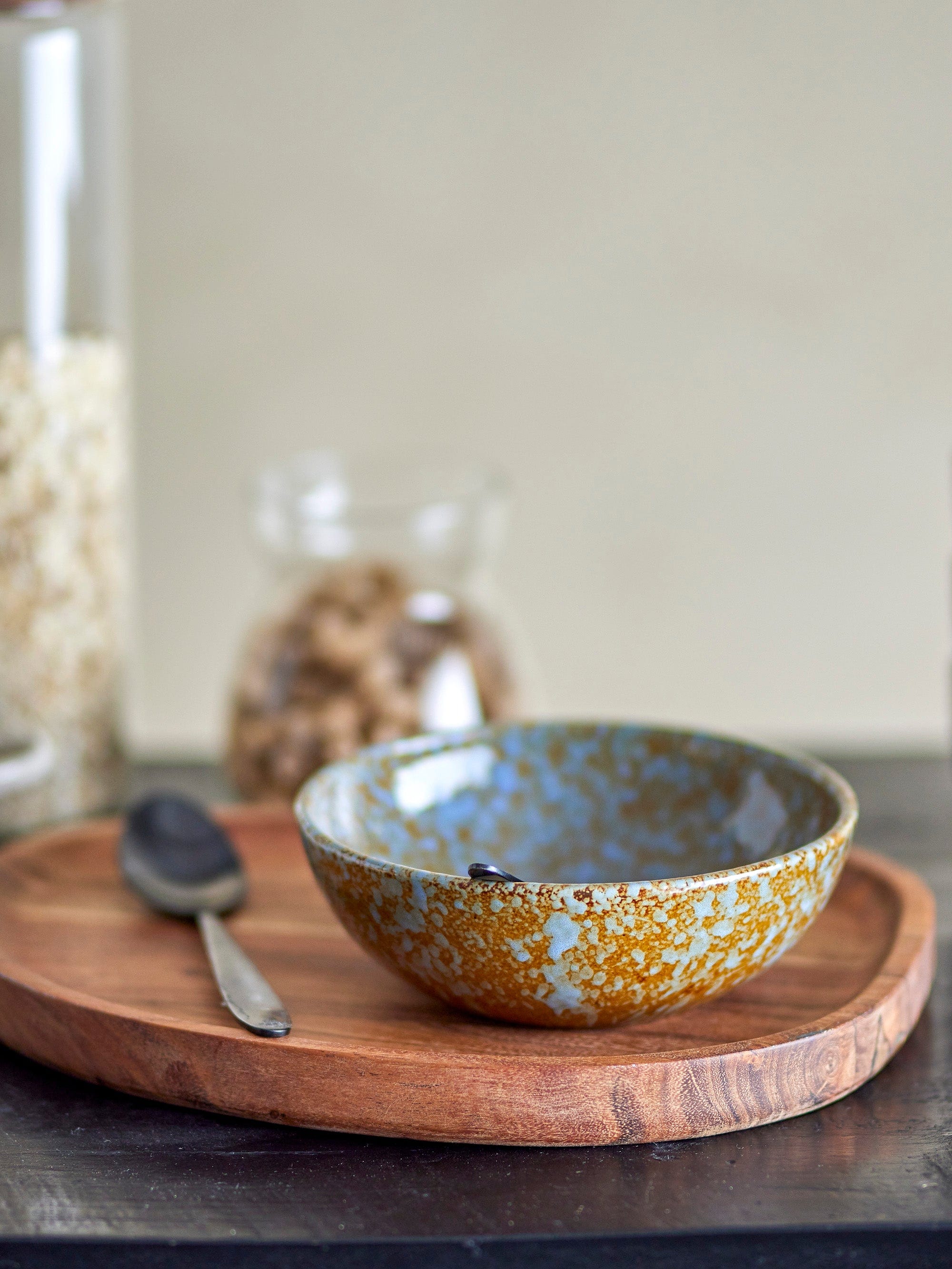 Bloomingville Bol din ceramica, Paula Albastru, 525 ml