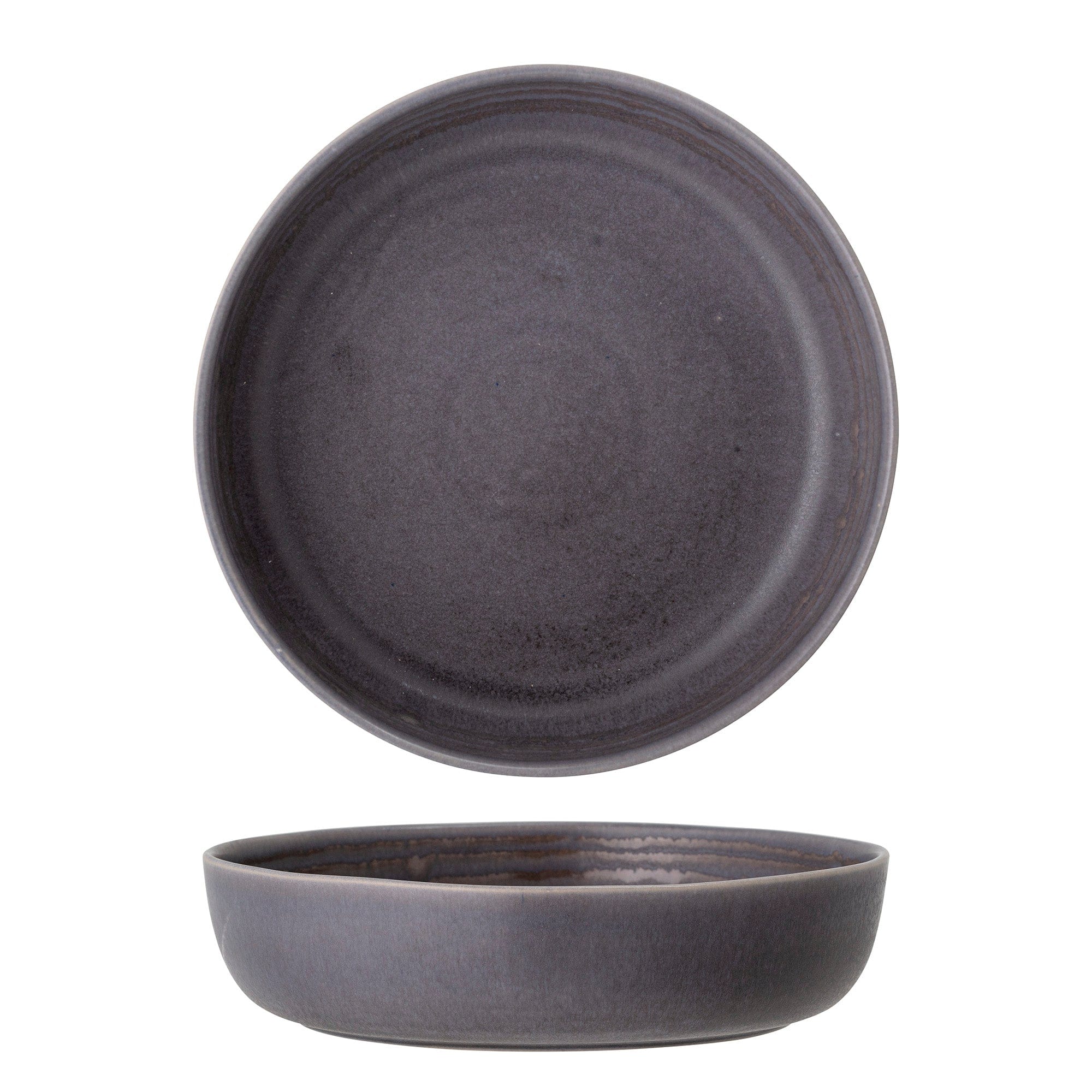 Bloomingville Bol din ceramica, Raben Gri, 1850 ml