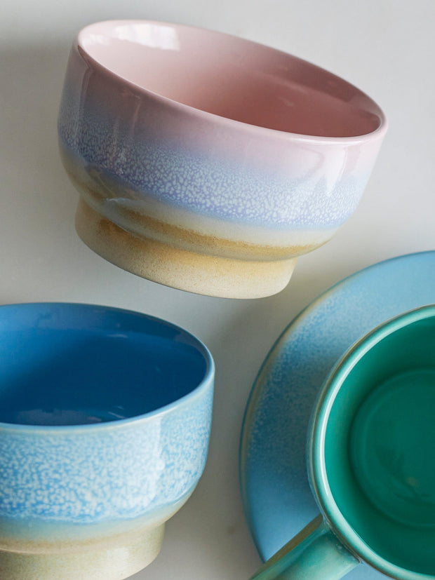 Bloomingville Bol din ceramica, Safie Albastru, 300 ml