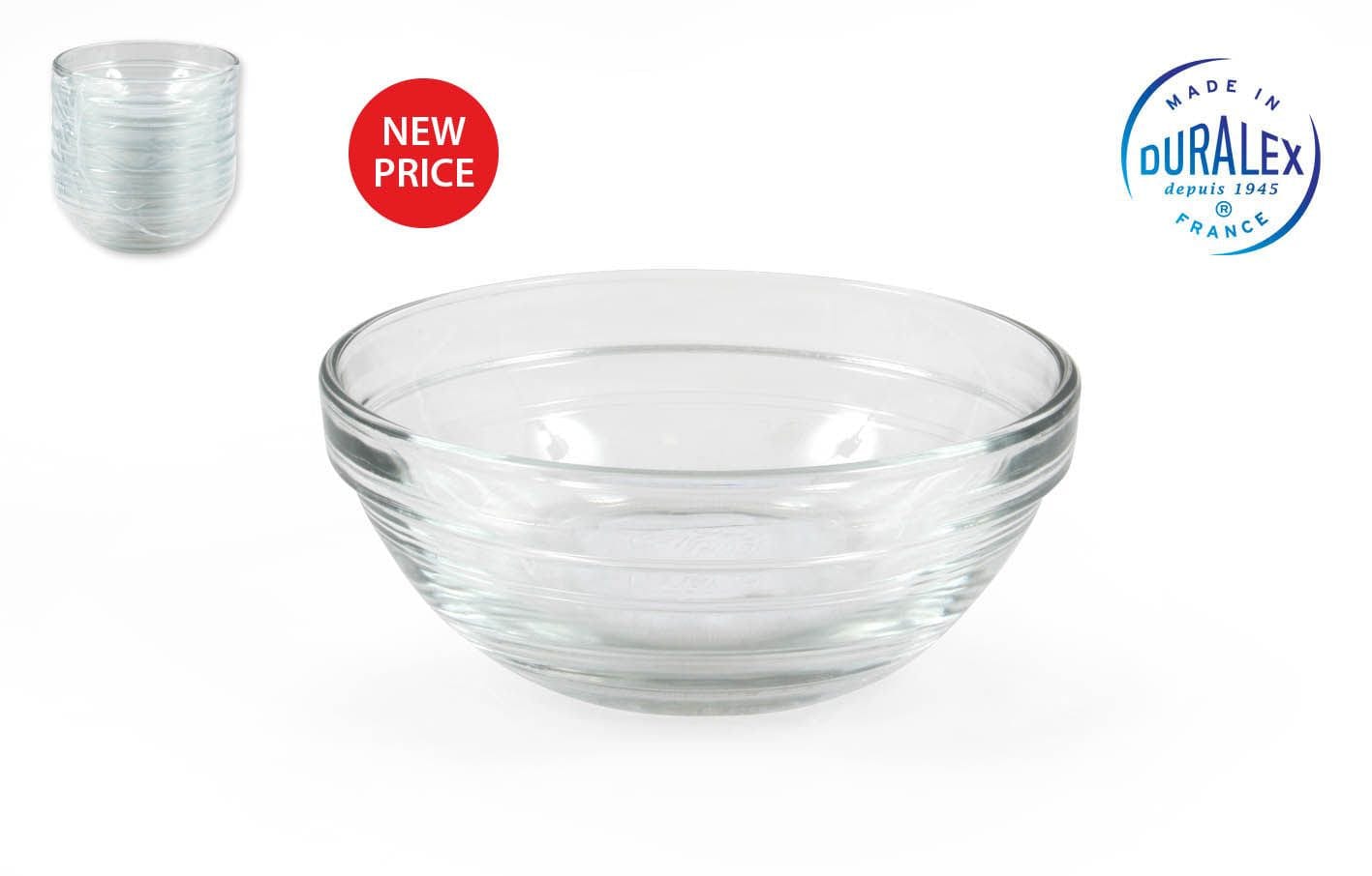 Bol din sticla, Lys Transparent, 205 ml