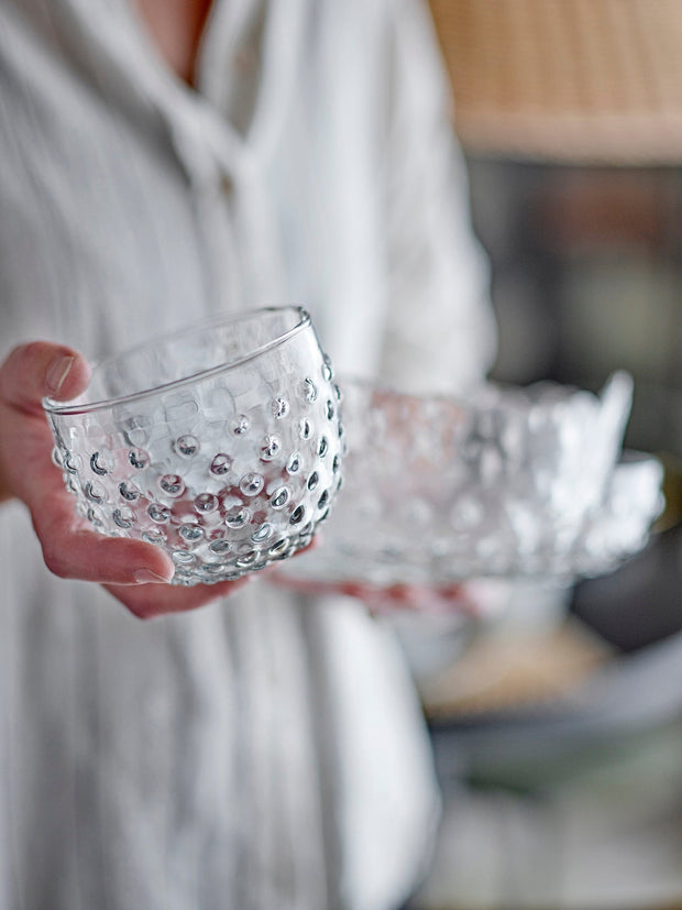 Bol din sticla reciclata, Justina Transparent, 400 ml (1)