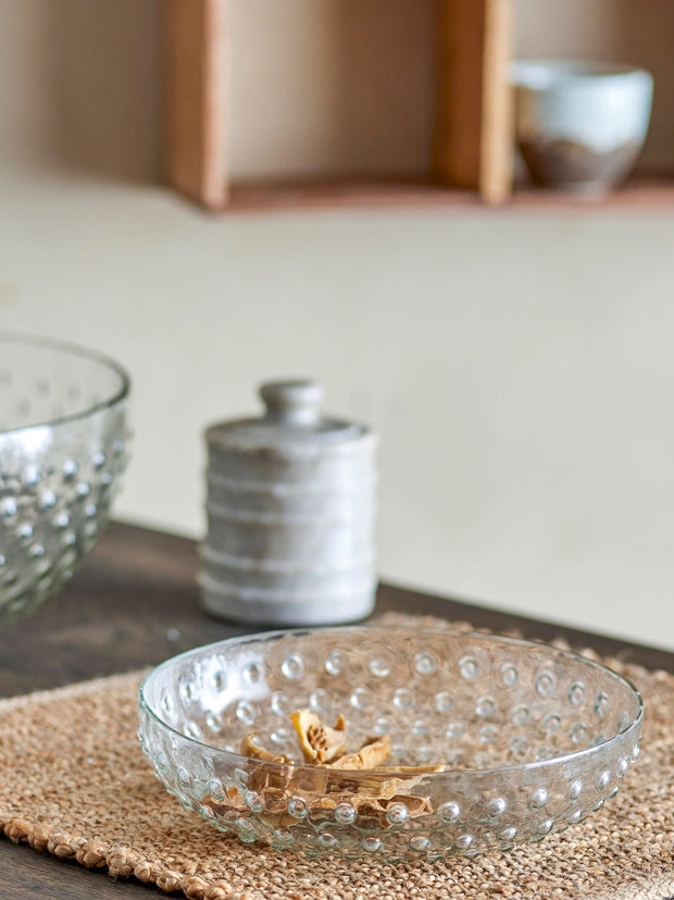 Bol din sticla reciclata, Justina Transparent, 850 ml (1)