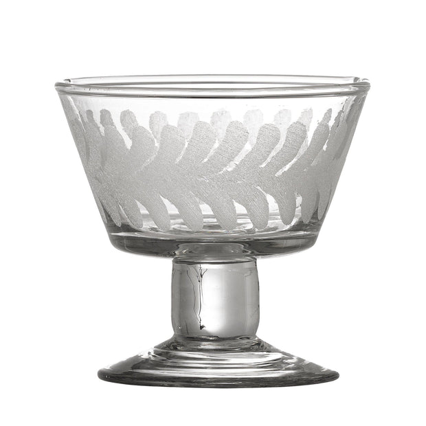 Bloomingville Bol din sticla reciclata, Rika Transparent, 100 ml