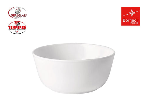 Bol din sticla, Toledo Alb, Ø11xH5 cm